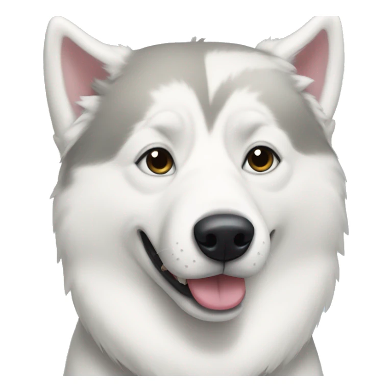 White Australian Husky wearing pajamas  sticker
