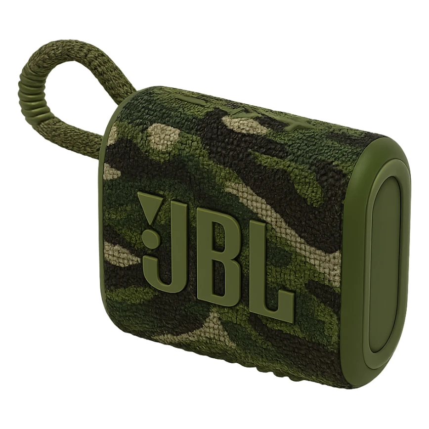 military-themed portable JBL speaker in camouflage colors sticker