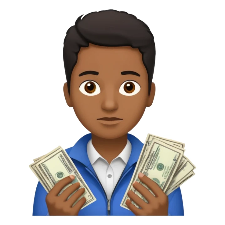 archetype for a young adult: The Precarious-Independent (20-25yr) Dealing with unstable incomes, bills, rent and expenses they have to have full control over finances but often don’t have the flexibility to think about long-term goals. South american or black individual 
 sticker