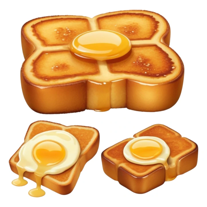 Torrijas Spanish Easter dessert toast soaked in milk and honey sticker