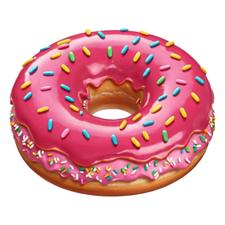 çilekli donut sticker