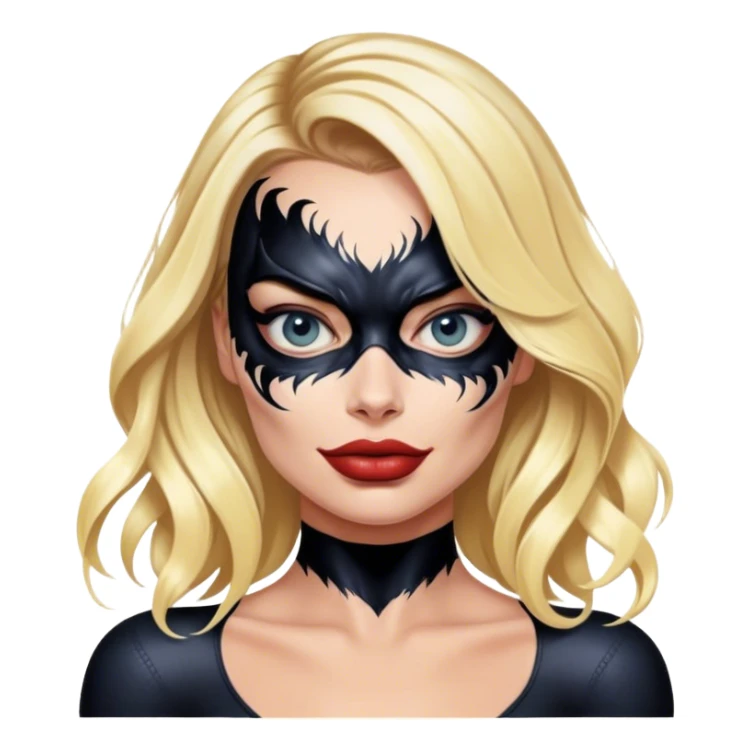 margot robbie bonded with the venom symbiote sticker