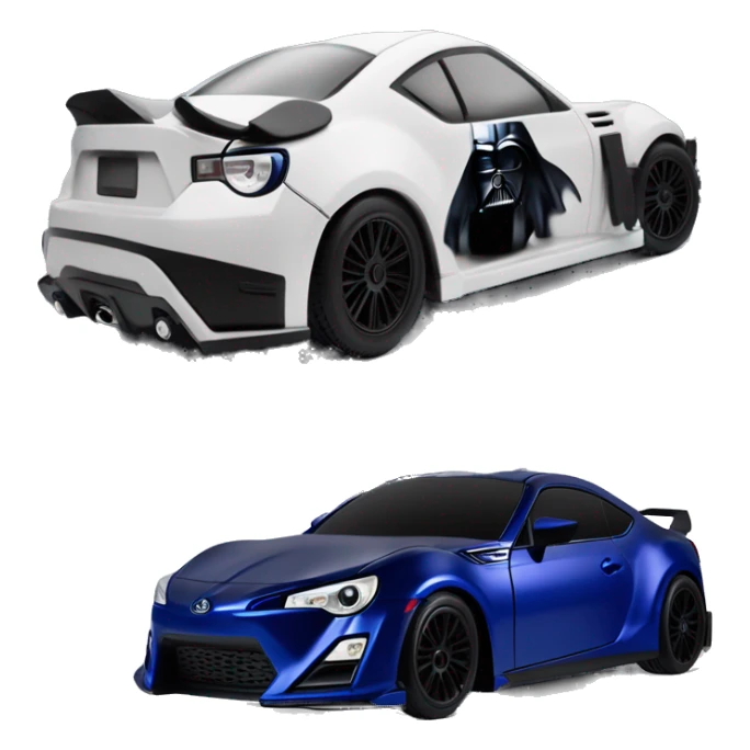    Darth Vader’s dark blue Scion FR-S scary Halloween monster rc car sticker