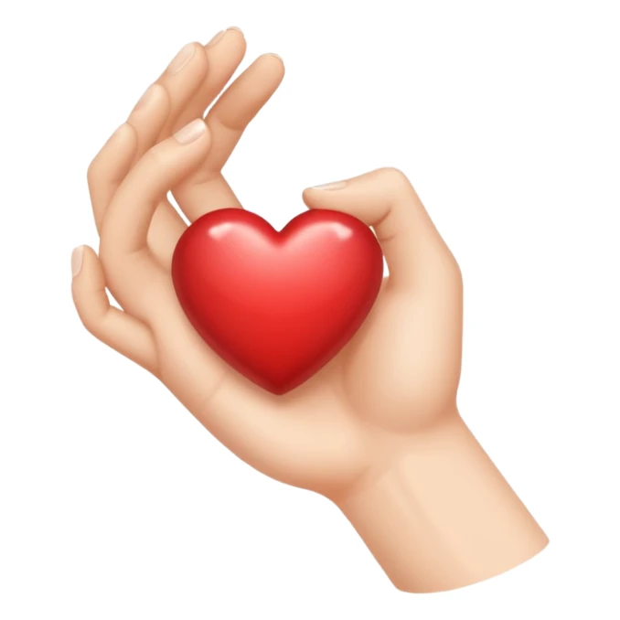 Un main qui forme un cœur sticker