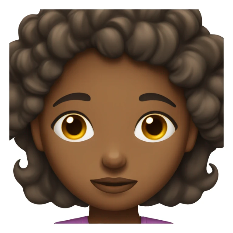 Brunette black girl sleeping sticker