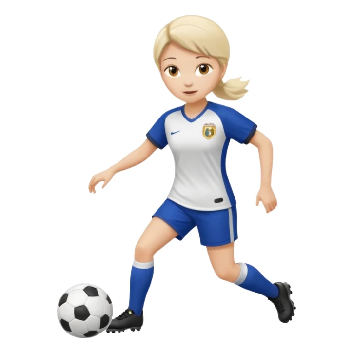 una madame che gioca a calcio sticker