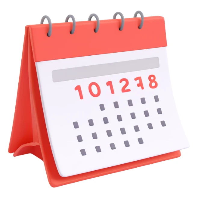 Kalendorius su streak Ugnele 
 sticker