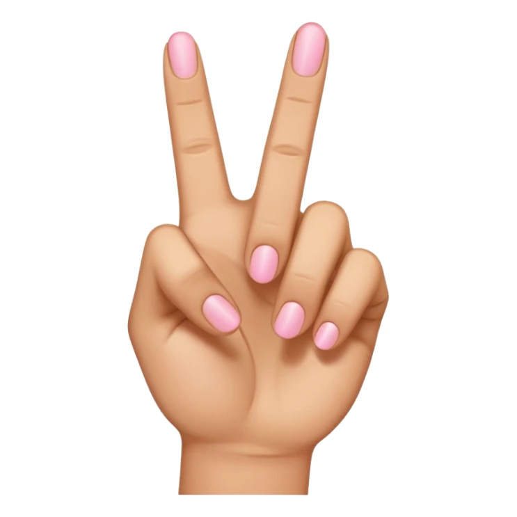 light brown hand with pinky finger raised sticker