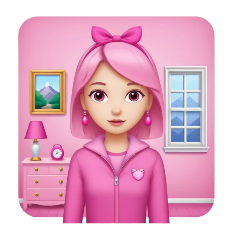 girl everything pink sticker