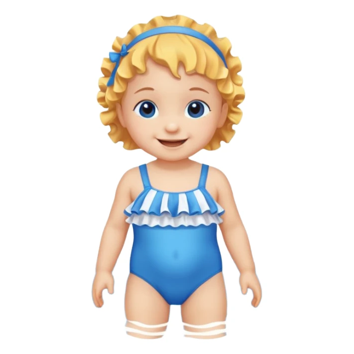 Baby swimsuit sticker
