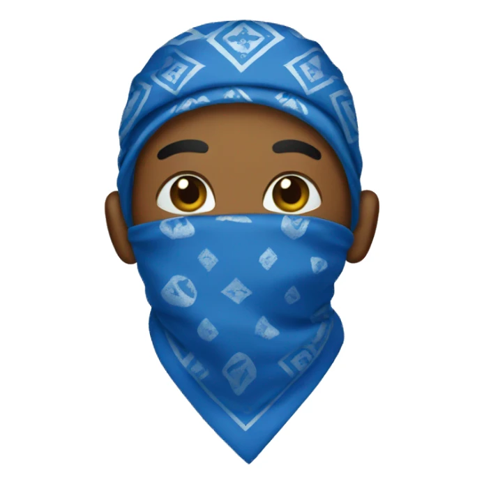 Blue bandanna  sticker