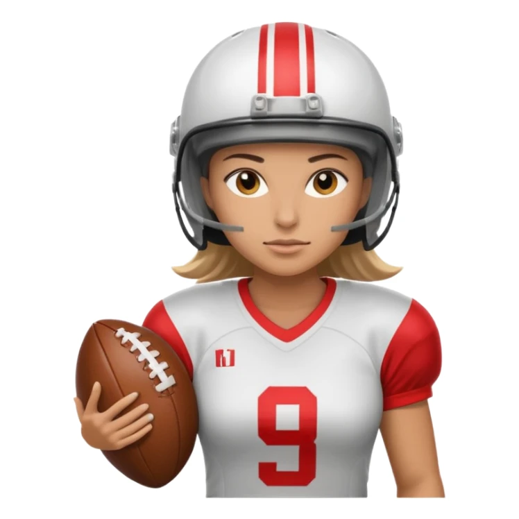 Football Players, Female player sticker