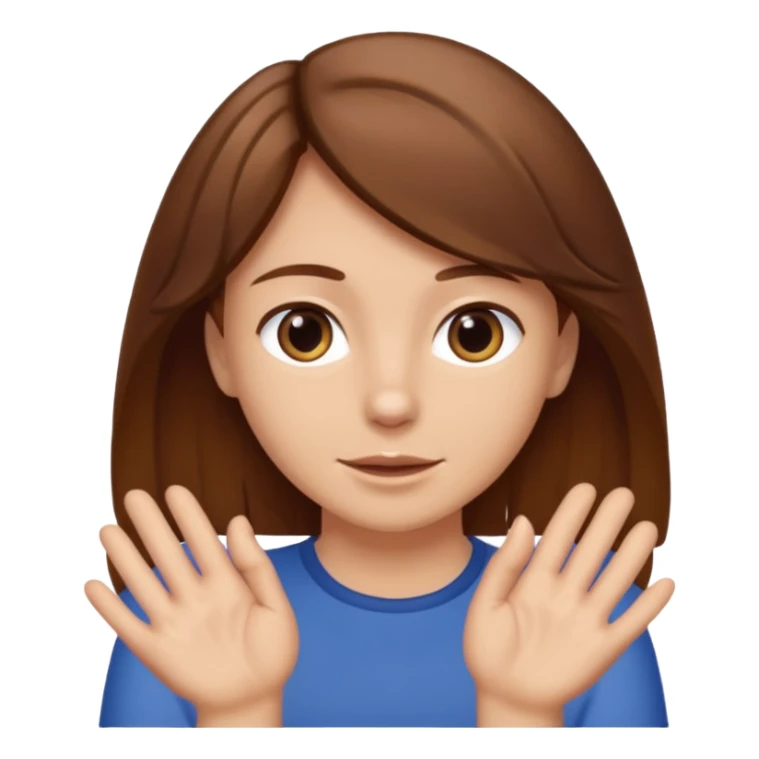 A person pawing with their hands like a dog sticker