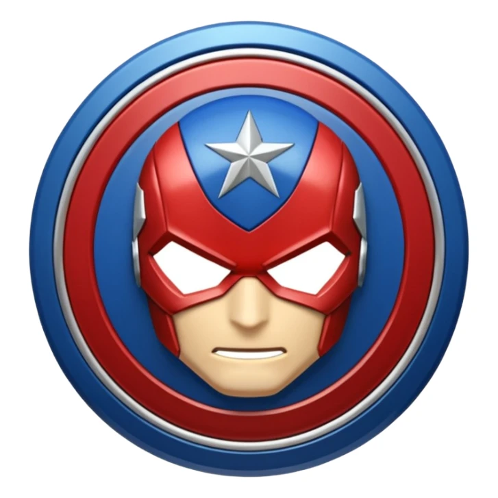 hazme un emojis del escudo del capitán América sticker