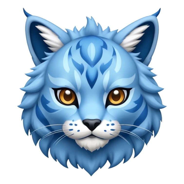 A blue lynx-fakemon  sticker