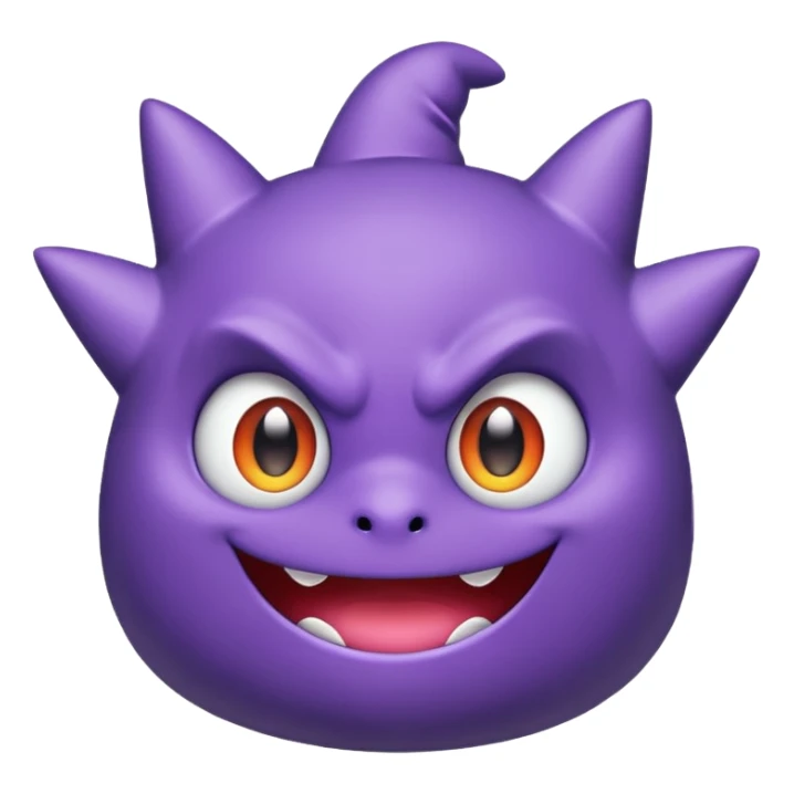 I want a Gengar (Pokemon) that looks cute. sticker