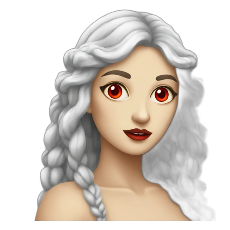 Siren (greek mythology) with red eyes sticker