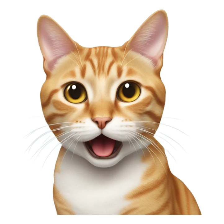 Cat emoji sticking out tongue  sticker