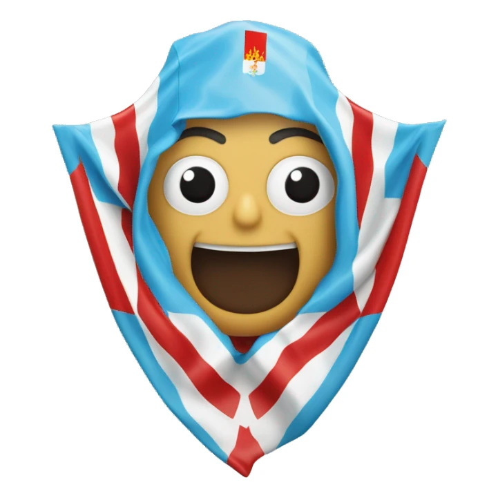 La bandera de Galicia en la superficie gallega  sticker