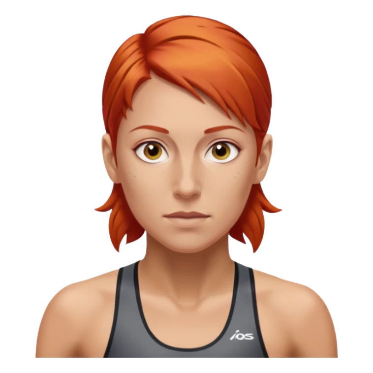 Triathlon Mhairi red hair sticker