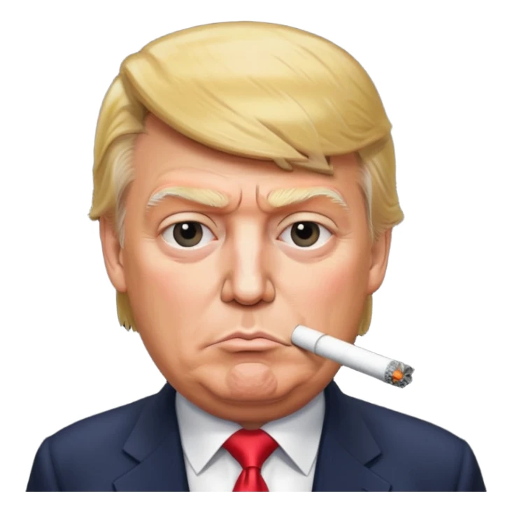 Donald Trump smoking crack sticker