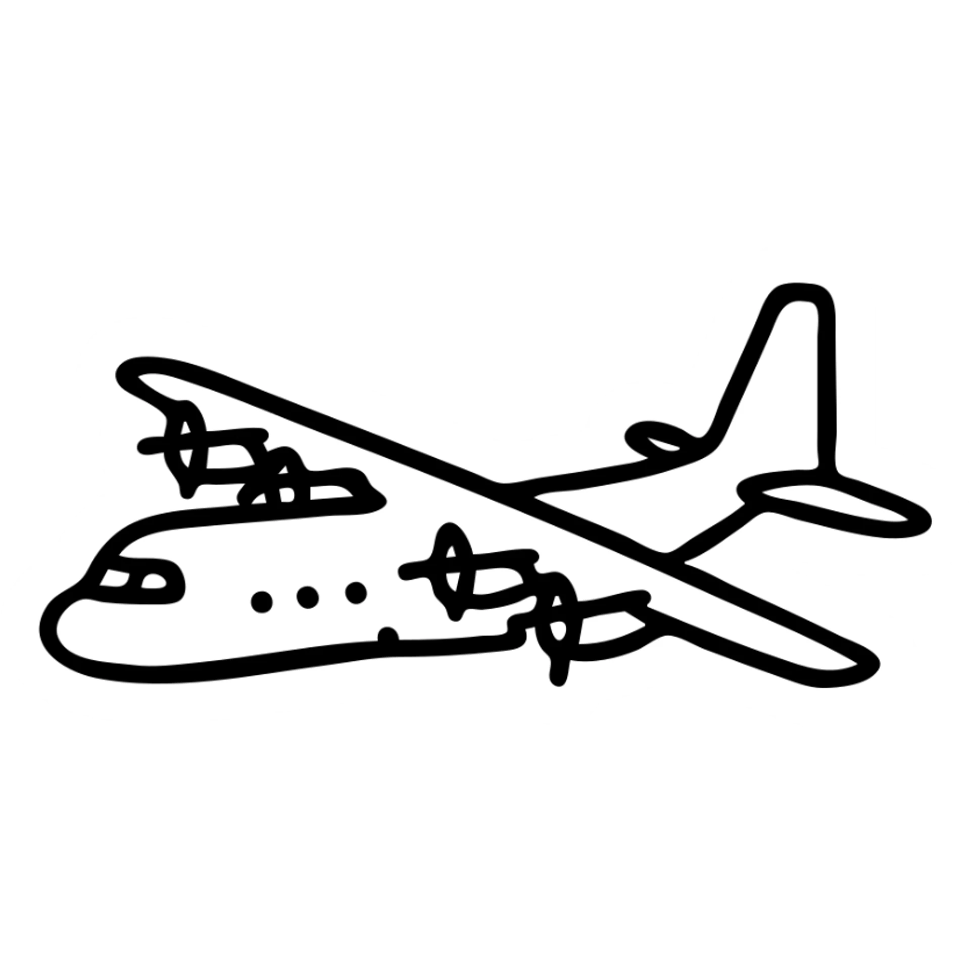 AC-130 gunship military aircraft in flight sticker