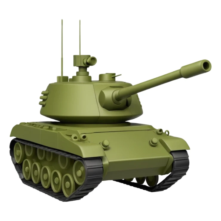 green toy soldier tank sticker