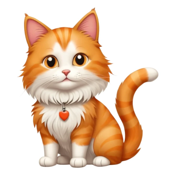 A cat holds the sign with the inscription sticker