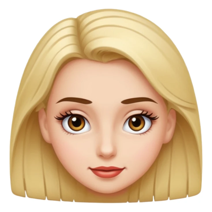 Girl with big lashes rolling her eyes sticker