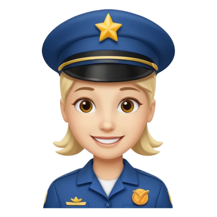 white fast food employee in uniform sticker