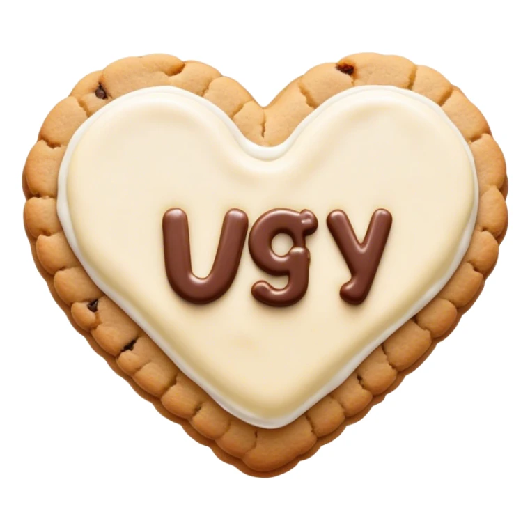 cookie heart with IGY6 written across sticker