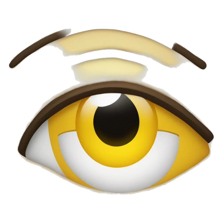 Eye twitch yellow emoji face with half smile  sticker