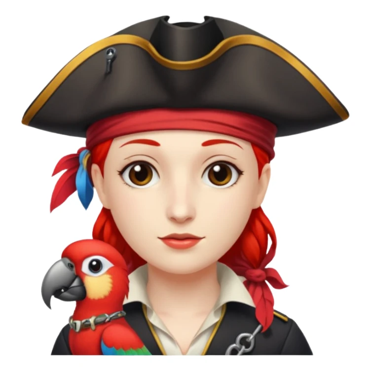 Stranger things pirate and parrot sticker