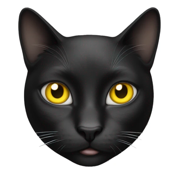Black white cat with yellow eyes and patch over right eye sticker
