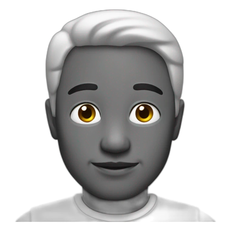 1 emoji black and white archive sticker