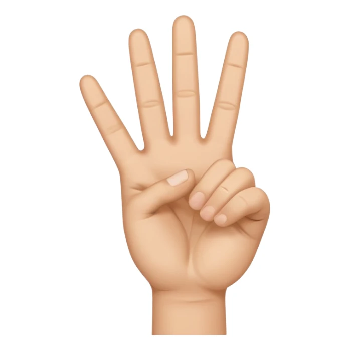 Peace sign with thumb sticking out sticker