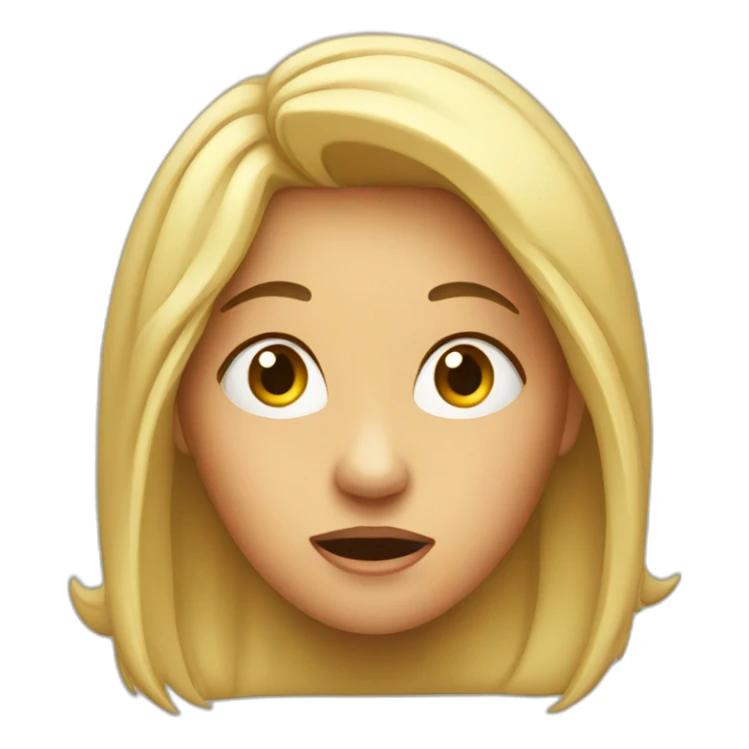 surprised woman  sticker