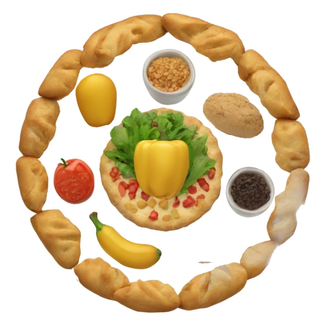 Food circle  sticker