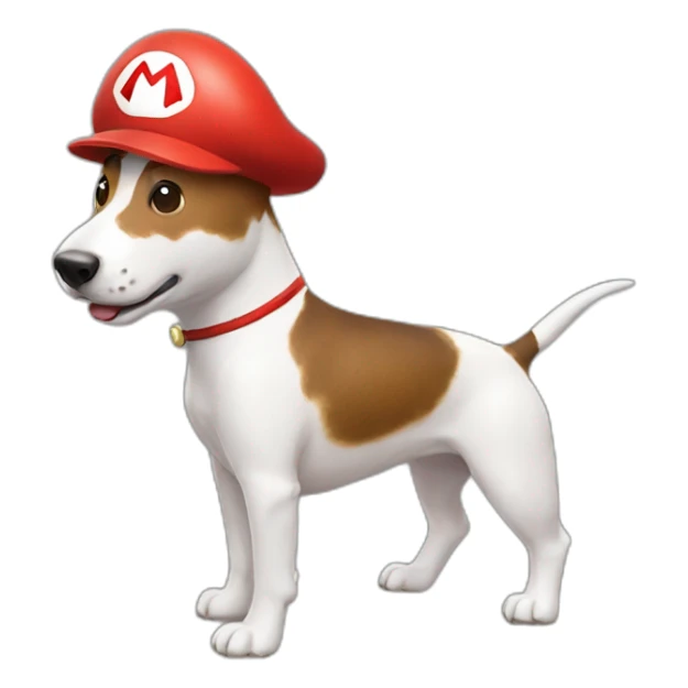 mario-riding-on-red-white-english-bull-terrier sticker