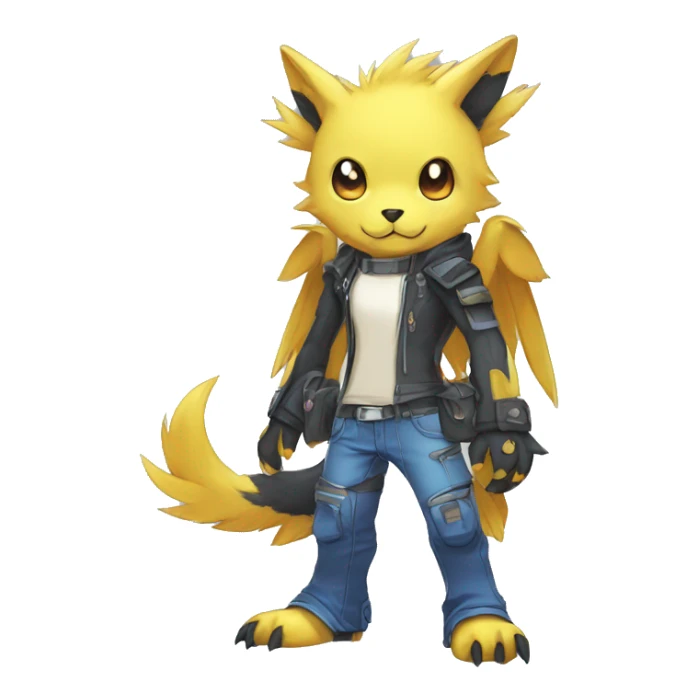  kawaii cool edgy Digimon-Fakemon-animal full body sticker