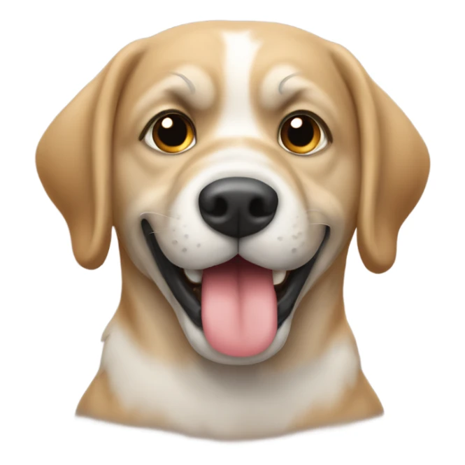 Perro enojado persiguiendo a alguien sticker