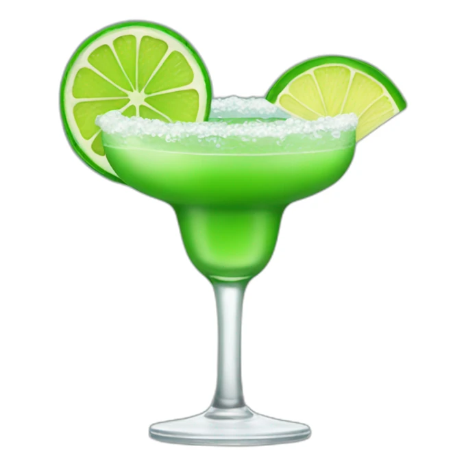 Margarita with green hair sticker