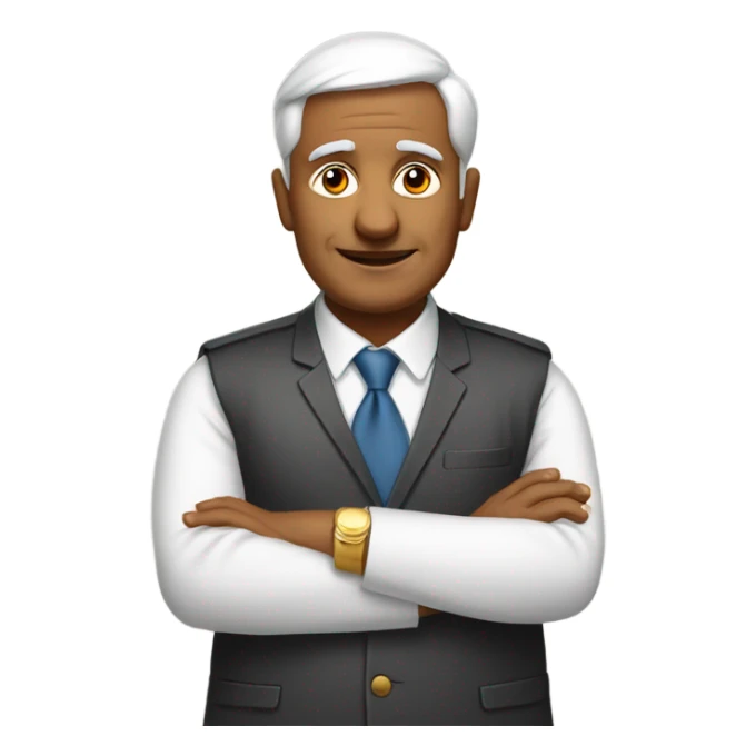 Indian politician holing up thank you hands sticker