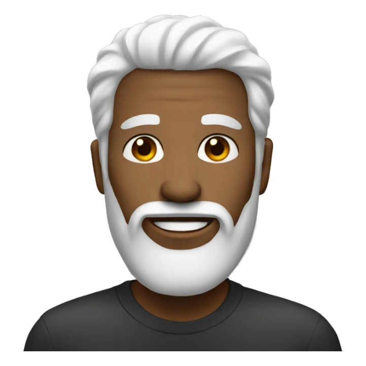 man black-white hair  unbearded 
 sticker