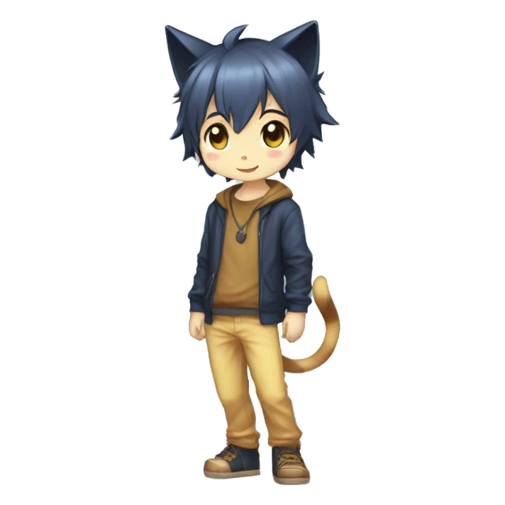 Catboy-Chibi-Sona-Shiny-Fakémon full body sticker