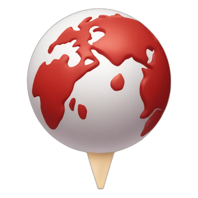 localisation pushpin red but it's the planet sticker