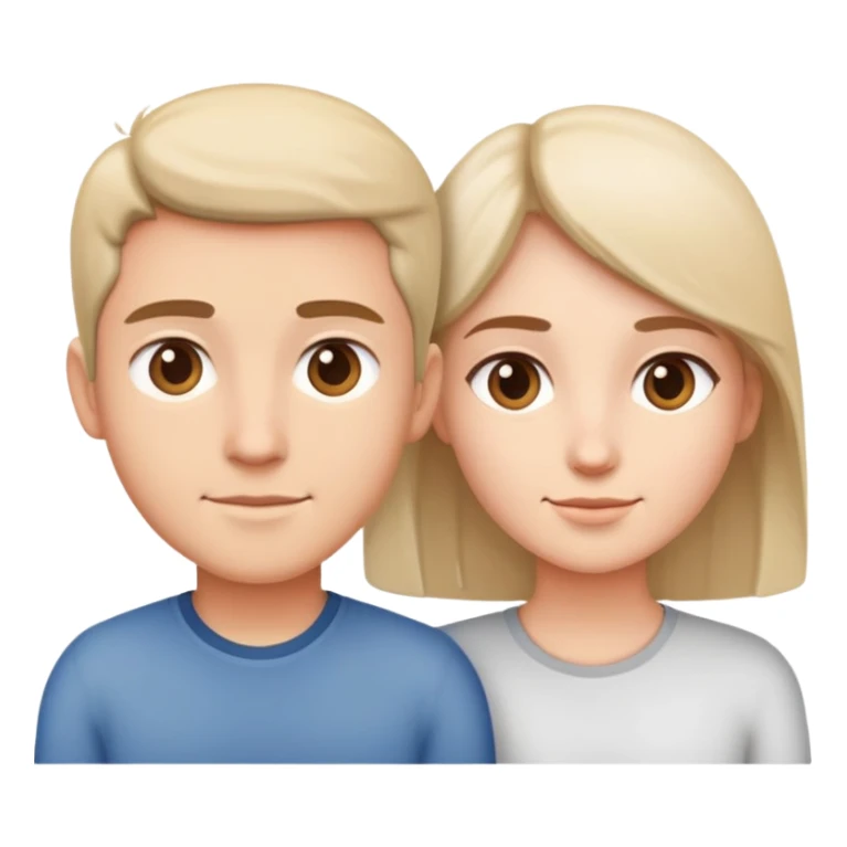 Two people gradually moving closer, showing progression of trust building sticker