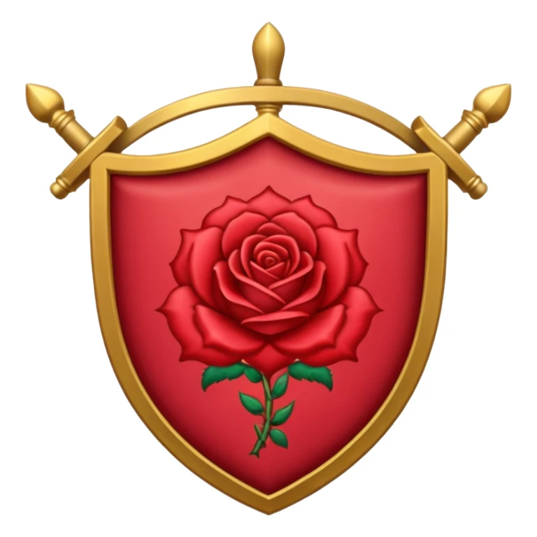 brasão sangrando medieval rosa de sangue vermelha sticker