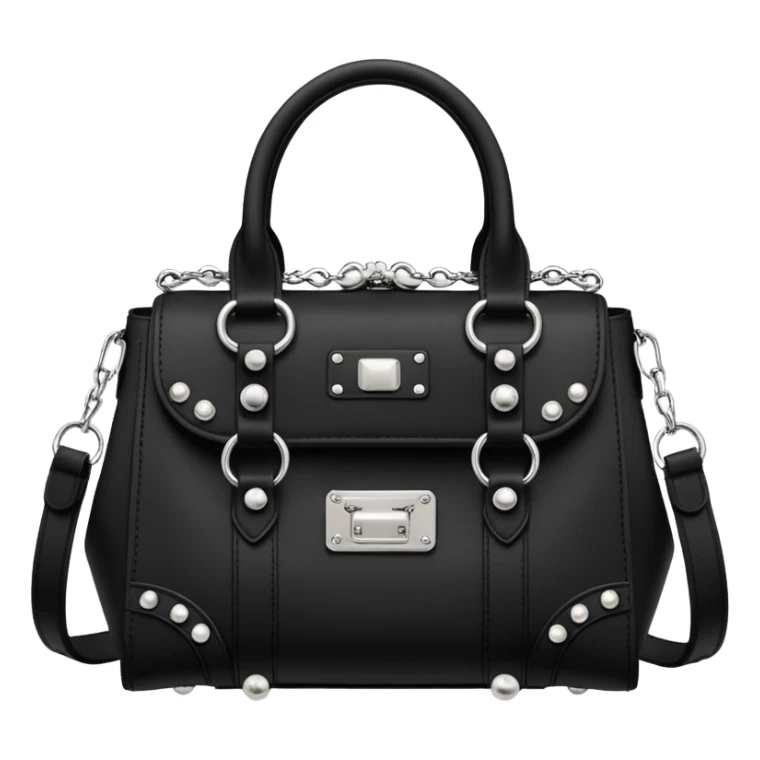 Ultra realistic Alexander Wang bag, in cottagecore aesthetic style including embellishments sticker