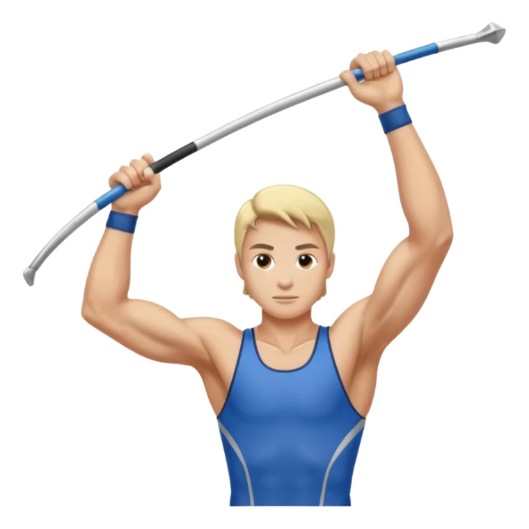 Pole vaulter from 👩🏻‍🦯 sticker